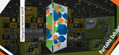 Triple Banner Stand