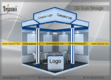 3d Exhibition Stall Design 3 Meter x 3 Meter _EC-332S2