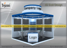 3d Exhibition Stall Design 3 Meter x 3 Meter _EC-332S3