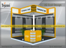 3d Exhibition Stall Design 3 Meter x 3 Meter _EC-332S8