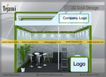 3d Exhibition Stall Design 4 Meter x 4 Meter _EC-441S1