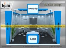 3d Exhibition Stall Design 4 Meter x 4 Meter _EC-441S3