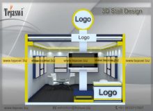 3d Exhibition Stall Design 4 Meter x 4 Meter _EC-441S4