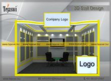 3d Exhibition Stall Design 4 Meter x 4 Meter _EC-441S5