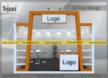 3d Exhibition Stall Design 4 Meter x 4 Meter _EC-441S6