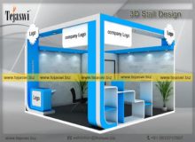 3d Exhibition Stall Design 4 Meter x 4 Meter _EC-442S3