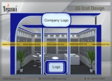 3d Exhibition Stall Design 5 Meter x 5.5 Meter _EC-651S1