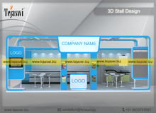 8 Meter x 3 Meter Exhibition Stand Setup