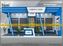 9 Meter x 3 Meter Exhibition Stall Design