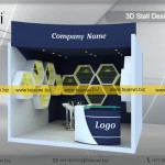 3 Meter x 3 Meter Exhibition Stand Design EC-331S-9