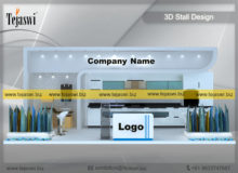 8 Meter x 3 Meter Exhibition Stand Setup