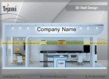 8 Meter x 3 Meter Exhibition Stand Setup