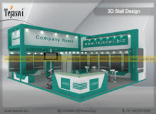 8 Meter x 7 Meter Exhibition Stand Design - EC-872S-1