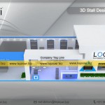 14 Meter x 6 Meter Exhibition Stall Design EC-1461S-2