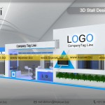 14 Meter x 6 Meter Exhibition Stall Design EC-1461S-2