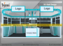 6 Meter x 3 Meter Exhibition Stand Design 631S-6 | 18 Square Meter Exhibition Stand Design