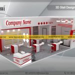 9 Meter x 5 Meter Exhibition Booth Deisgn EC-952S-2 Pharma - Automation - Electronics - Engineering